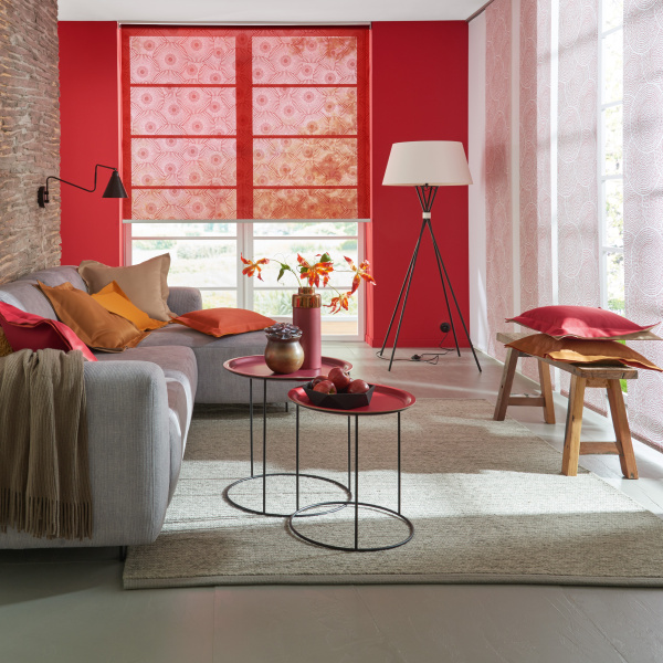 Transparentes Rollo mit Muster